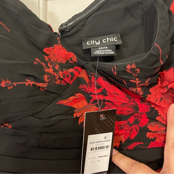 NWT City Chic Garden Dress 16 - Picture 9 of 9